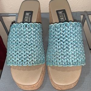 Vintage Fashion Influences Woven Wedges